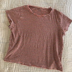 Madewell whisper soft striped baby tee